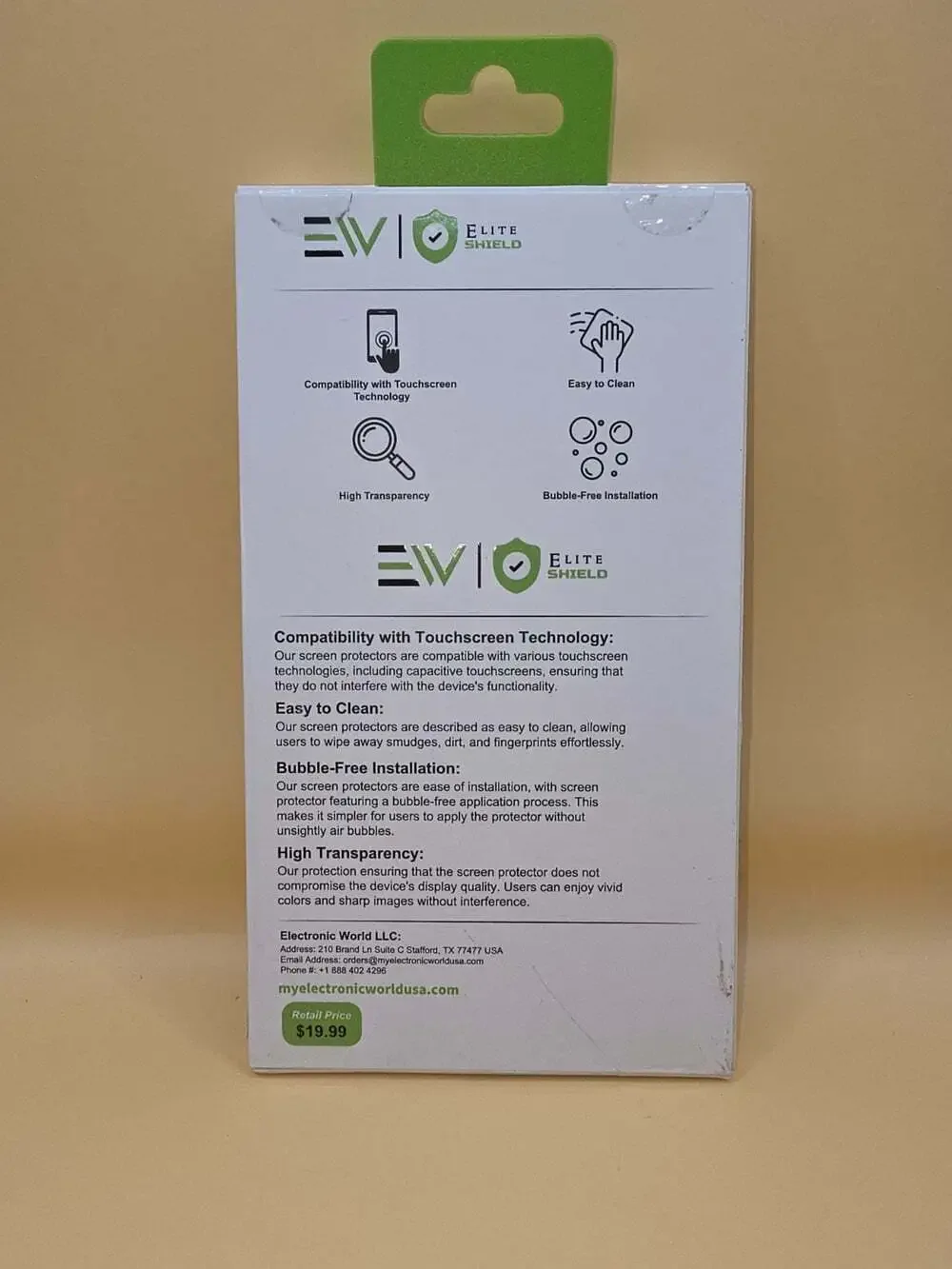 New- iPhone 11 Evio Elite Shield Tempered Glass Screen Protector